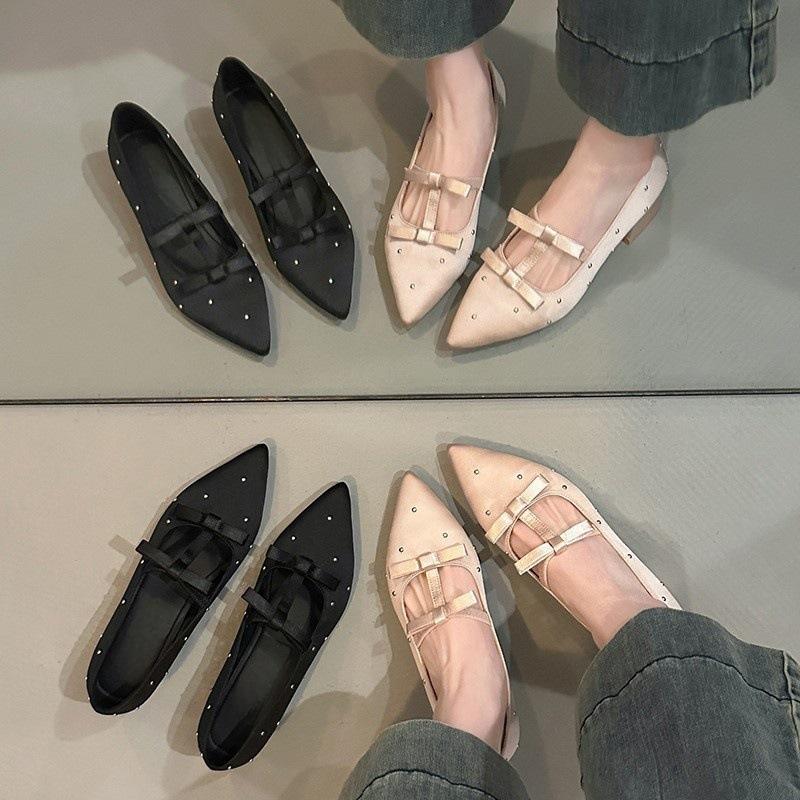 Containing Internal Increase~ · Temperament Rhinestone Satin Women's Shoes Are Beautiful Mary Jane Shoes