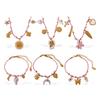 Japan and Korea Fashion Niche DIY Pendant Bracelet Personality Versatile Non-fading Gold-plated Pendant Necklace Jewelry Women
