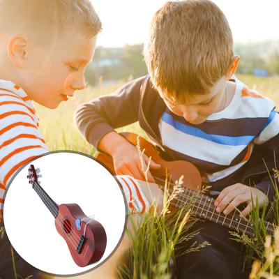 Children's Guitar Toy Kids Ukulele Musical Instrument Childrens Toys Small Instruments Plastic Wooden Toddler