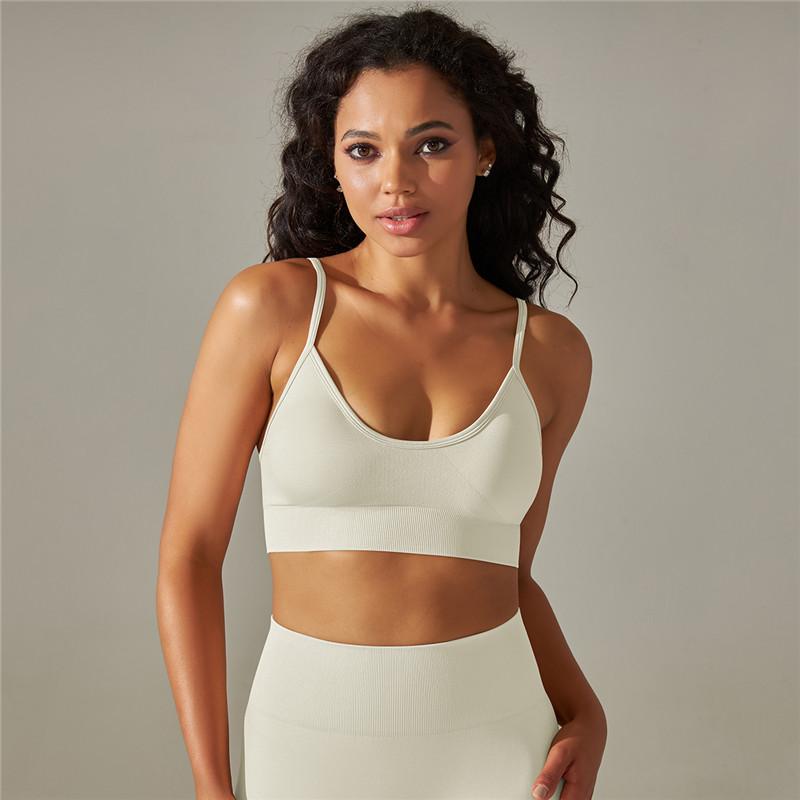 

Nessaj женский спортивный бюстгальтер для тренажерного зала, фитнеса, нижнего белья, йоги, спорта, пуш-ап, майка без рукавов, жилет для бега L белый