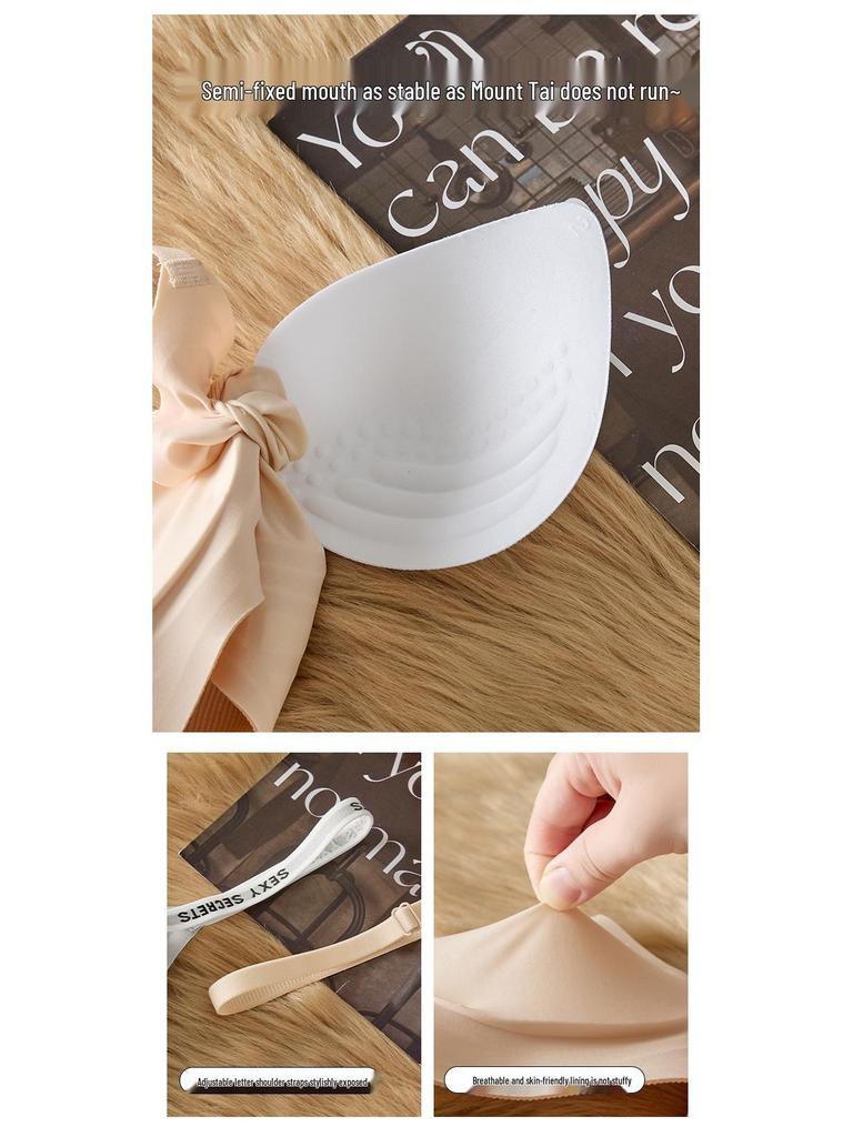 Seamless Wire-Free Bra: Soft, Breathable, Side Support for Beautiful Back and Enhanced Small Bust.