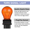 3157NA 4157 Bulb, 12V P27/7W Brake/Tail/Turn Signal/DRL Lights(Amber,2PCS) | 4157NA 3157 3157LL 3047 3057 4057 T25 Replacement for F150 Ranger Edge