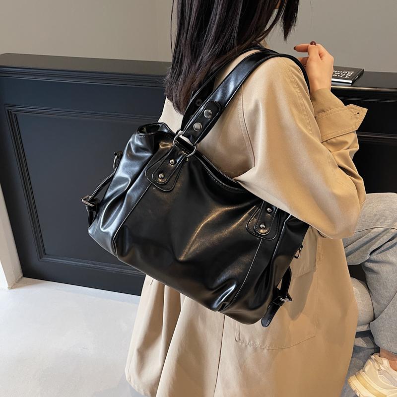 Minimalistische Damenhandtasche mit großem Fassungsvermögen, modische Schultertasche, einfache und lässige Tragetasche, geeignet für den täglichen Gebrauch und zum Einkaufen