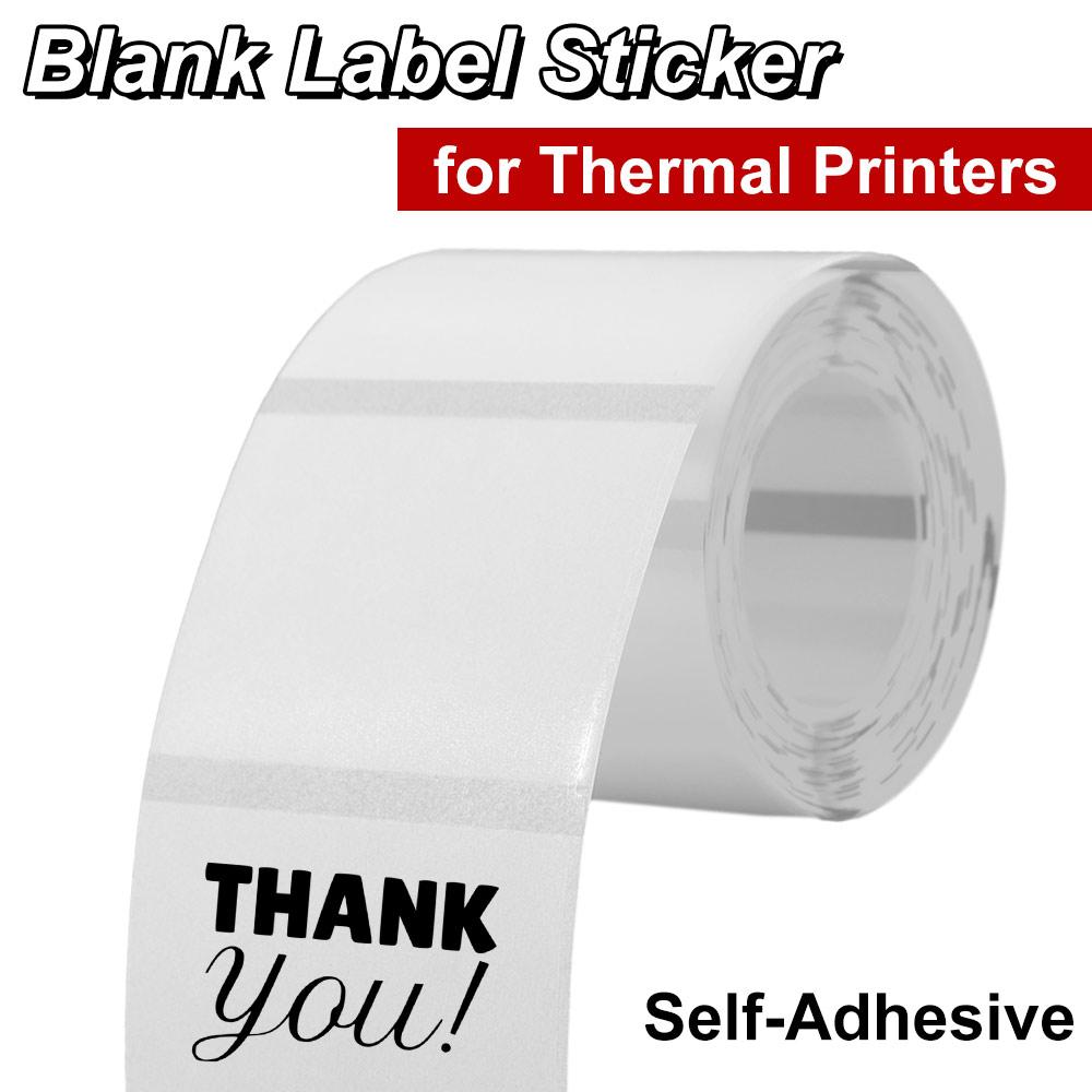 230Pcs Transparent Blank Label Sticker DIY Name Tag Sticker Self-Adhesive Label  School Supplies