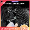 2025 Hot Leather Car Anti-Kick Mats Auto Seat Back Protector Cover For Volkswagen Tharu R Polo T5 GTI Tiguan Passat R-Line Sciro