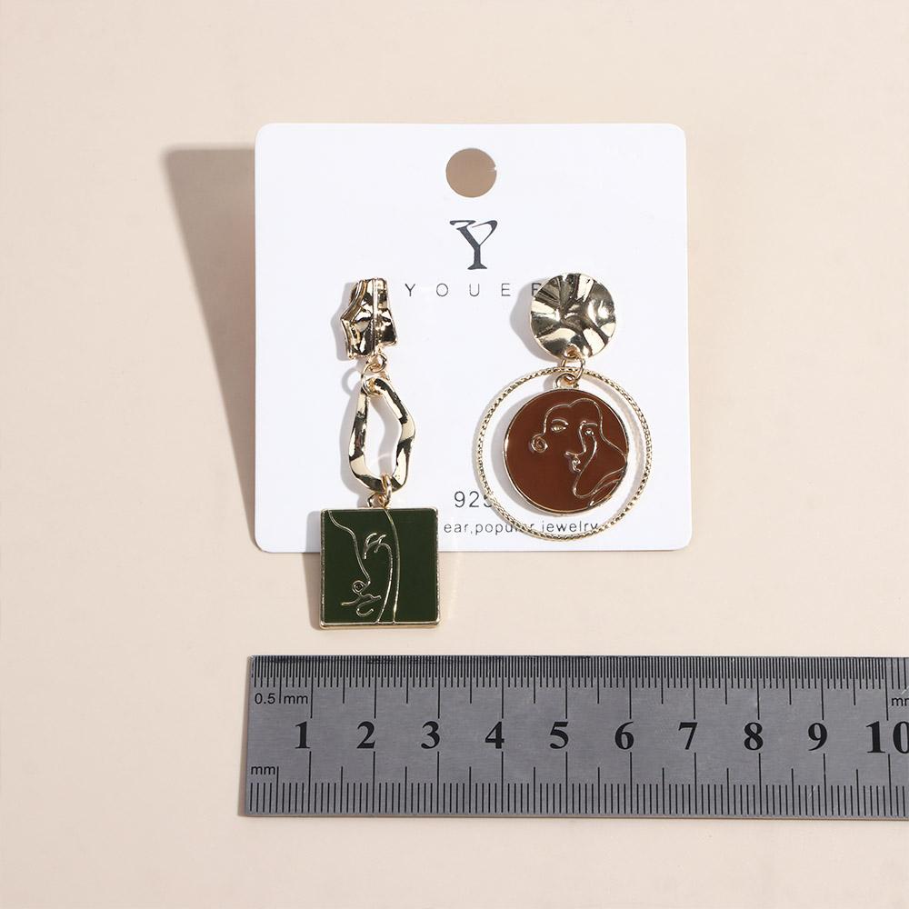 Exaggerated Abstract Face Punk Party Jewelry Dangle Earrings Fashion Accessories Stud Earrings