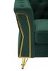 Armchair Emy Green With Cushion  Cm 104X83X76