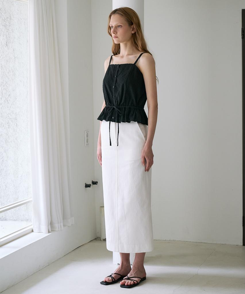 DEHEVE Lace String Sleeveless [Black]