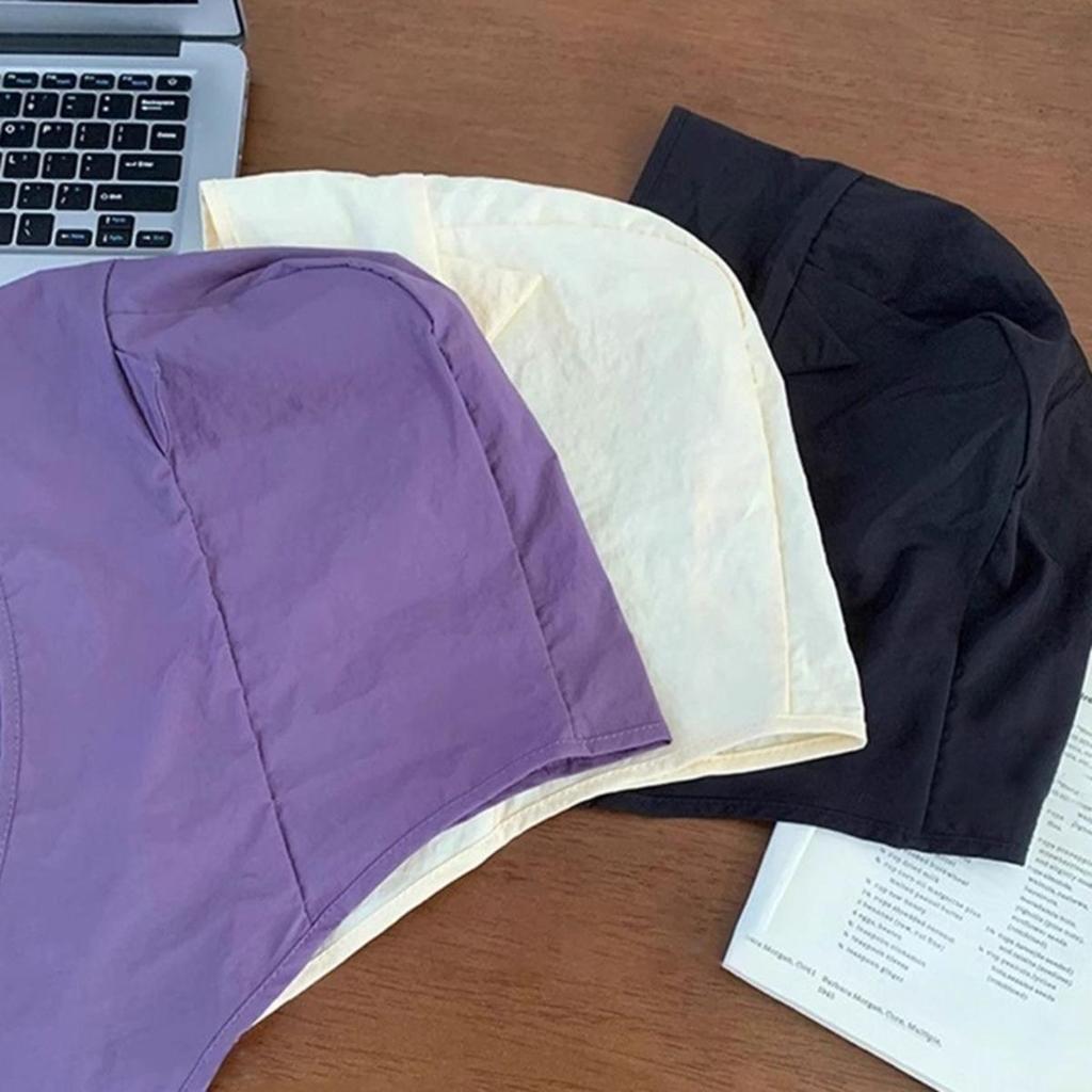 Little Devil Horn Headscarf Quick-drying Solid Color Strap Hat Sun Cap Sunscreen Hat Beanie Cap Sports Hat