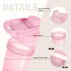1/2 Stück 500ml Mixer Shaker Flasche mit Shakerkugel Plastik Protein Pulver Shakes Auslaufsichere Becher für Workout Fitness Gym Sport