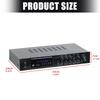 Highly Power 120x2W+80Wx2+80W Stereo Amplifier Bluetooth-compatible 5.1 For Speakers With Multiple Input Interfaces