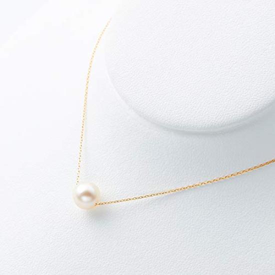 BLOOM June Birthstone Akoya Pearl Necklace in 10K Yellow Gold (0452-2022-0012-0000)