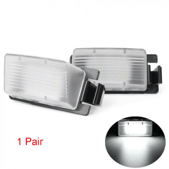 Pair LED License Plate Light For Nissan 350Z 370Z Cube GTR Leaf Infiniti G35 G37