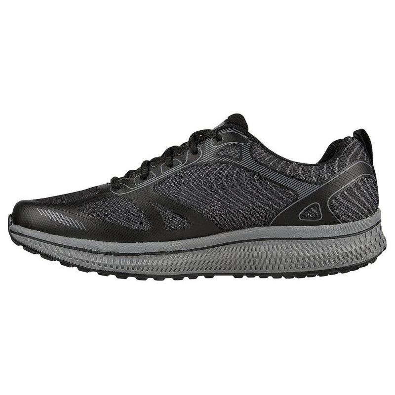 Skechers Go Run Consistent Men Retro Running Shoes Black Gray 220035-BKGY 39.5