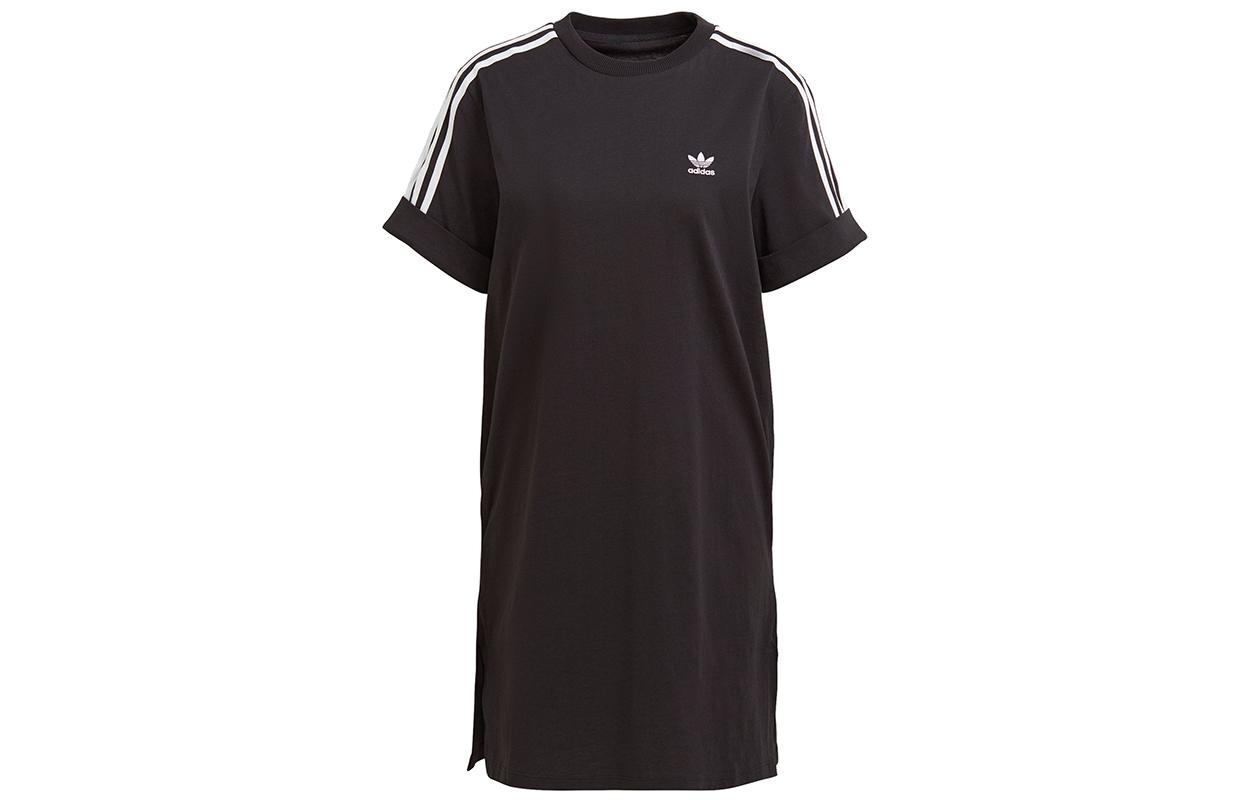 

Adidas Originals Short Sleeved Dress Women s Black GN2777 32