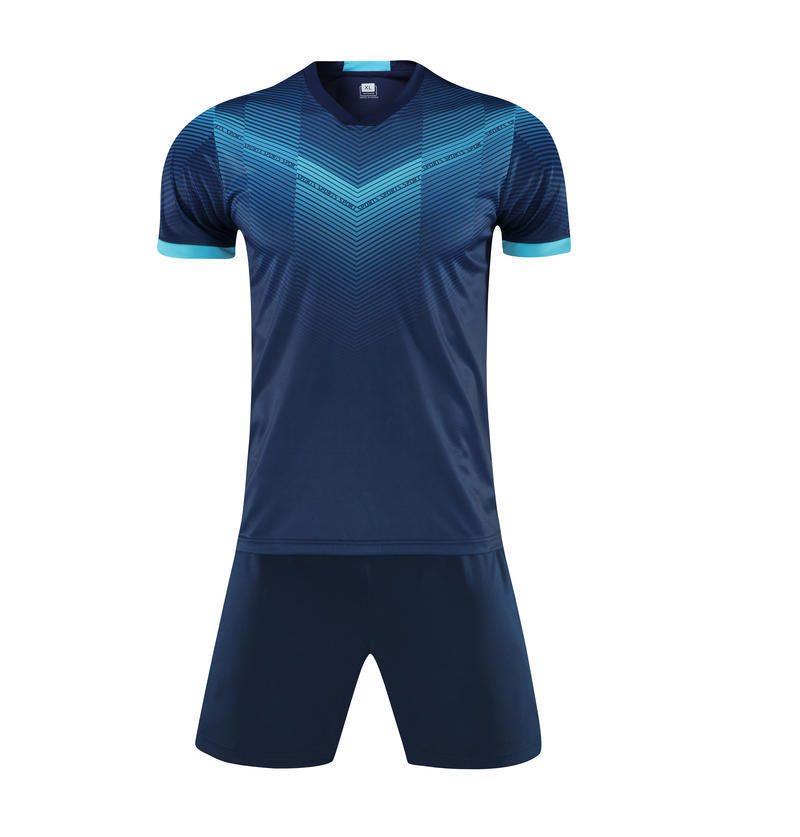 Fotbollsuniform Set, Trendig Herranpassad Laguniform, Fotbollskläder, Träningsuniform, Vuxen- och Barnkläder Anpassad Sommar