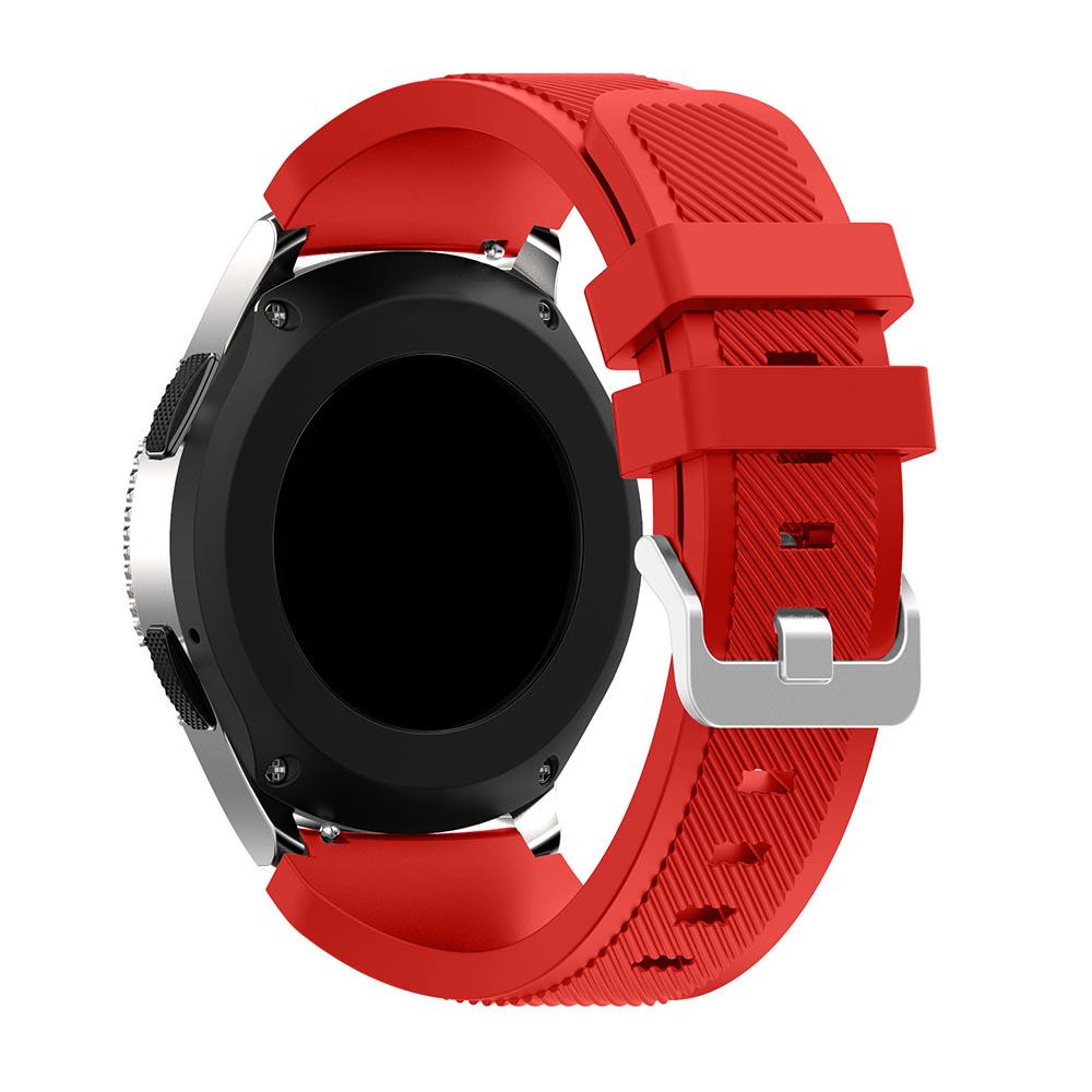 Twill Texture Silicone Watch Strap Adjustable Wrist Band Replacement for Samsung Galaxy Watch 46mm