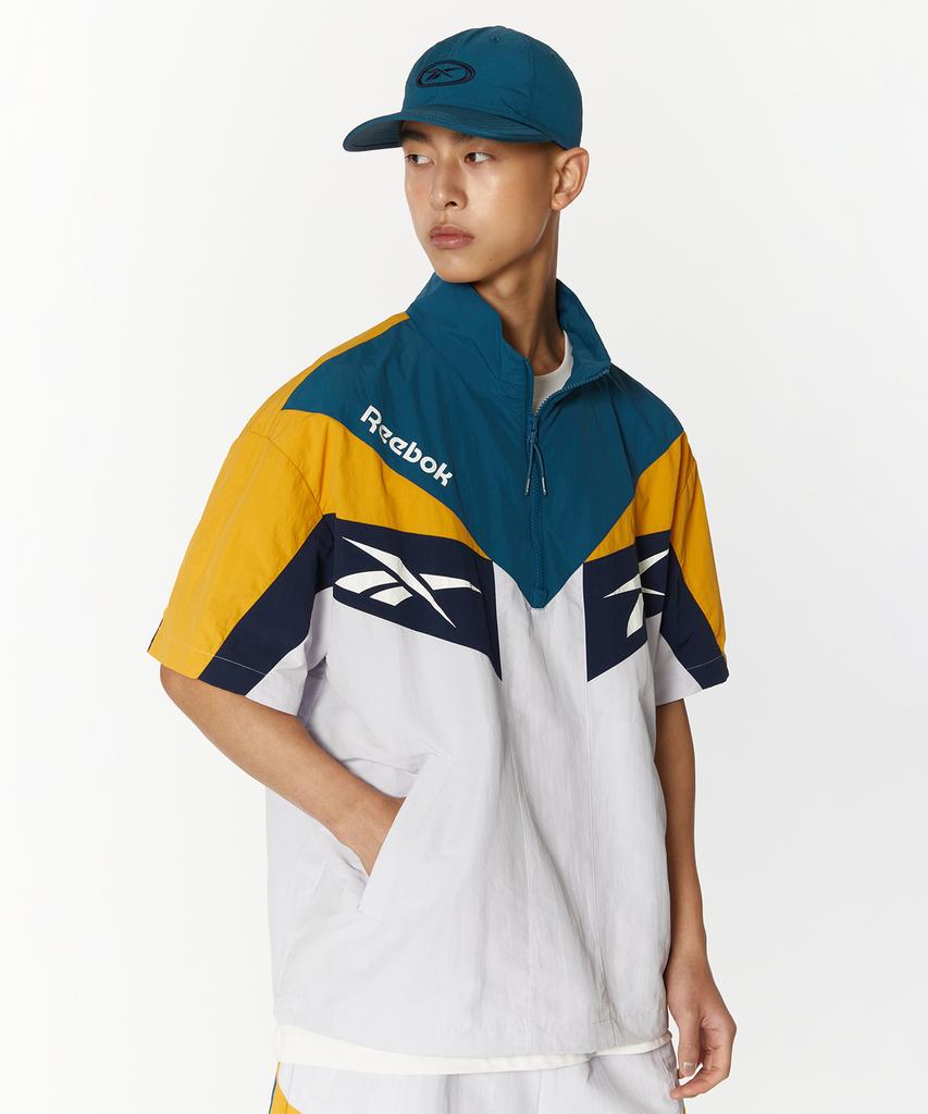 Reebok Twin Vector Short Sleeve Anorak - Green