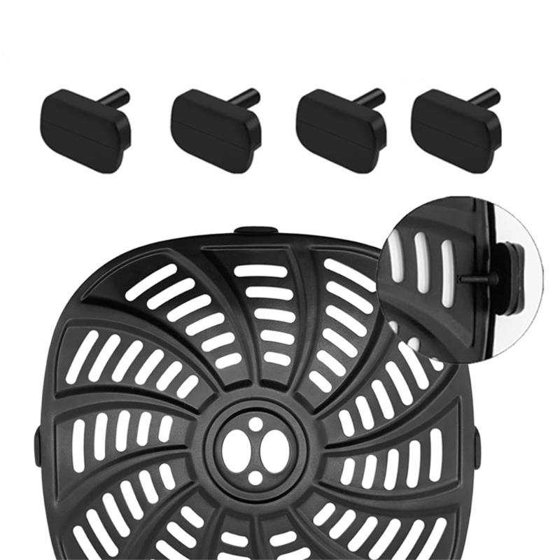 Paquete de 30 Alfombrillas de Silicona con Cojín para Freidora de Aire Almohadillas Antideslizantes de Silicona Cubiertas Protectoras Material de Silicona para GAF856 GAF566