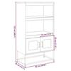 VidaXL Highboard Pink 68x39x123 Cm Steel, Cabinet, Storage Cabinet, Highboard, Sideboard, Tall Cabinet, 853369