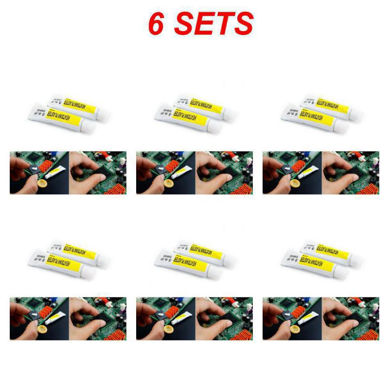 1-6pcs Thermal Pads Conductive Heatsink Glue High-Performance 5G CPU LED IC Conductive Heatsink Cooler Radiator Cooling