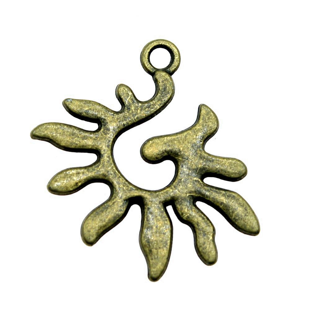 Sun And Moon Face Charms Multi Color Alloy Pendants For Celestial Themed Jewelry