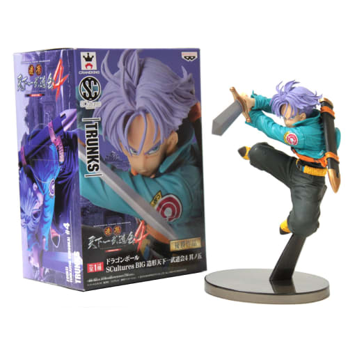 Dragon Ball SCultures BIG Figure Tenkaichi Budokai 4 Part 5 Trunks Outer Box Height Approximately 180mm Figure