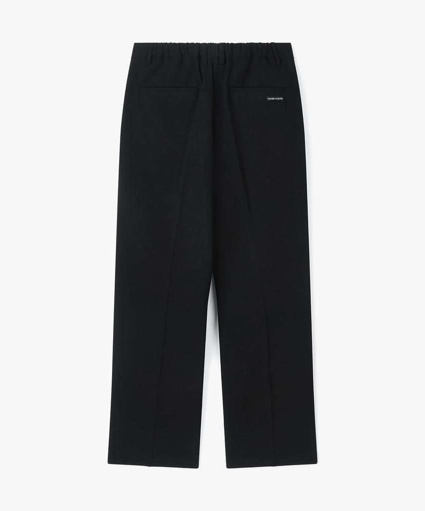 VALOIR VALENTE Wide Band Slacks Black