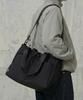 Bsmt Washed Nylon Two-Pocket Big Crossbody Bag_Black