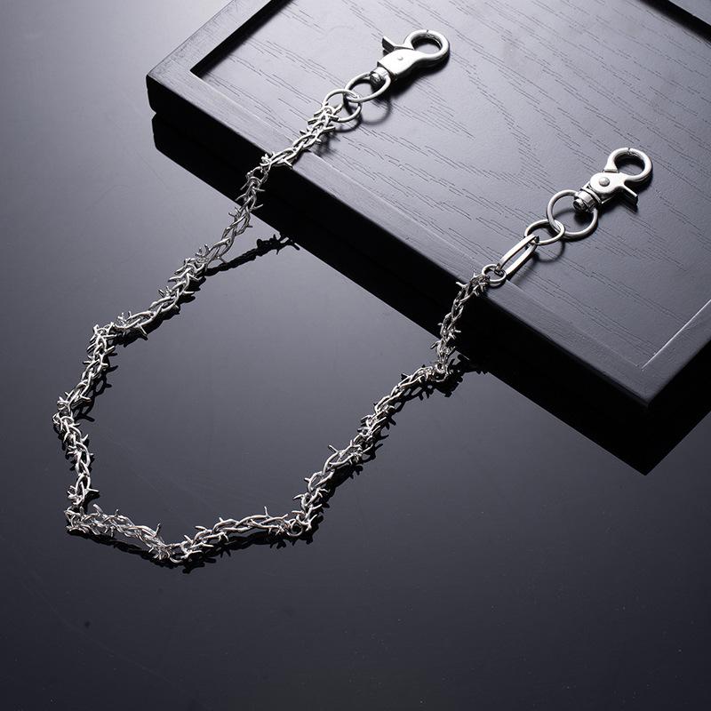 Hip Hop Personality Punk Dark Goth Style Waist Chain Original Thorn Vine Jeans Chain Unisex Accessories