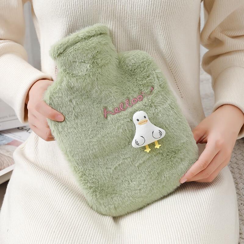 Cute Plush Hot Water Bottle with Duck Design