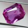 Beautiful Certified 10.25 Ct, NATURAL PINK Sapphire Emerald Cut Loose Gemstone