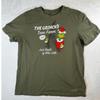Life is Good Hommes Le Grinch Ferme d'Arbres T-shirt Crusher Vert Olive Large T-shirt Unisexe