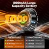 New 1000mAh Big Battery Outdoors Military SmartWatch 1.73" AMOLED Screen 10ATM Waterproof Compass Sports Tracker Smartwatch