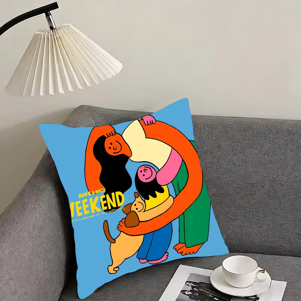 Such a Warm Hug Creativity Cushion Cover Reversible Plush Pillow Cover – For Car, Sofa, Bedroom, Perfect As a Gift.