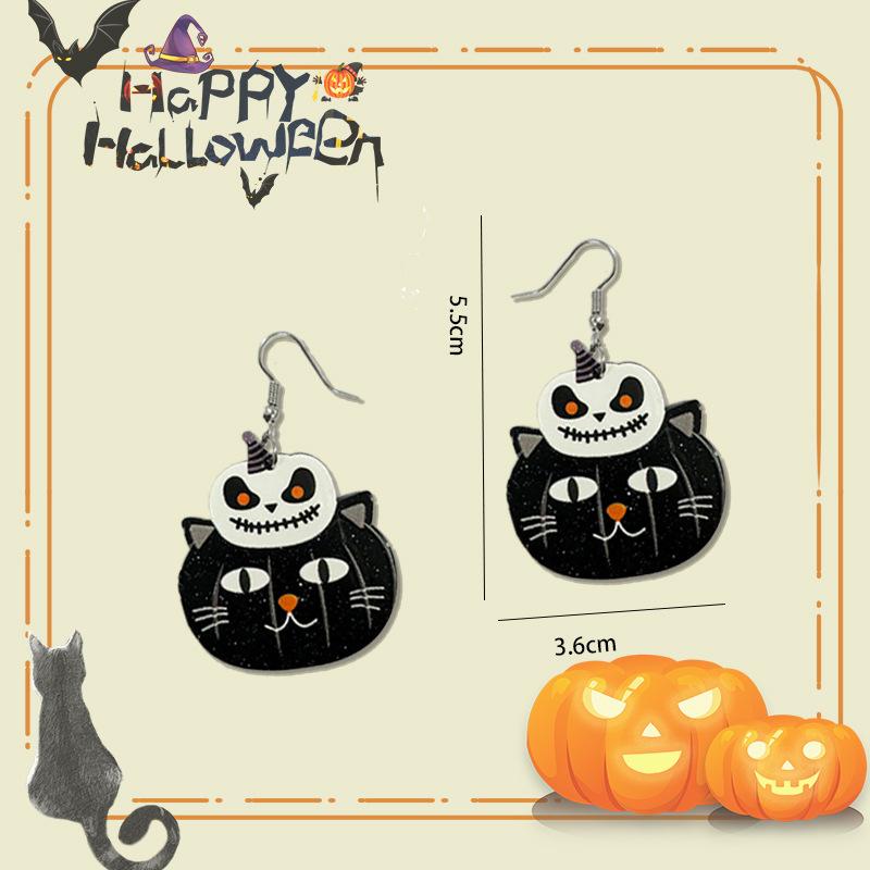 New acrylic pumpkin cat series accessories are funny, cute and dark