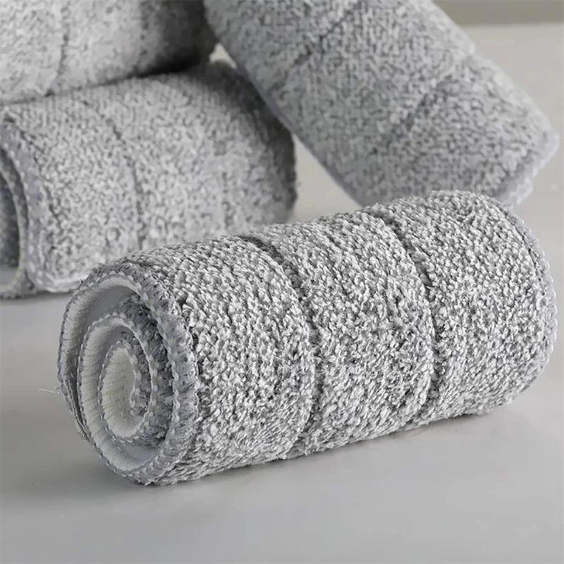 5/10PCS Flat Mop Cloths, Microfiber Mop Replacement Pads, Durable Mop Cloths, Dusting Mop Heads, Suitable for Both Wet