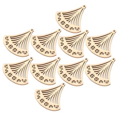 10Pcs Wood Earring Pendant Lightweight Durable Comfortable Elegant Simple Wooden Earring Blanks07