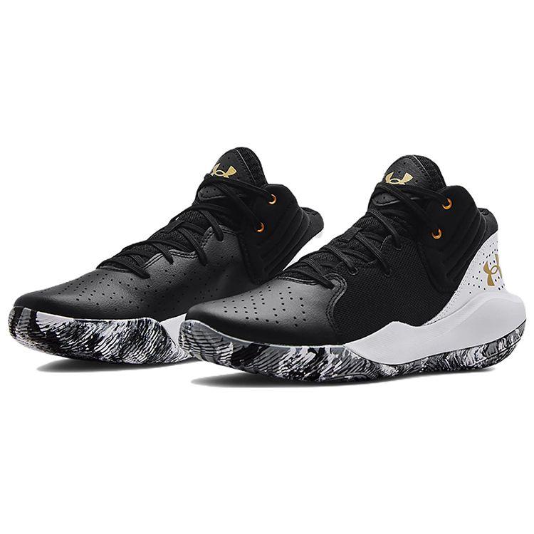 Under Armour Unisex Jet 21 Black White Metallic Gold 3024260-006