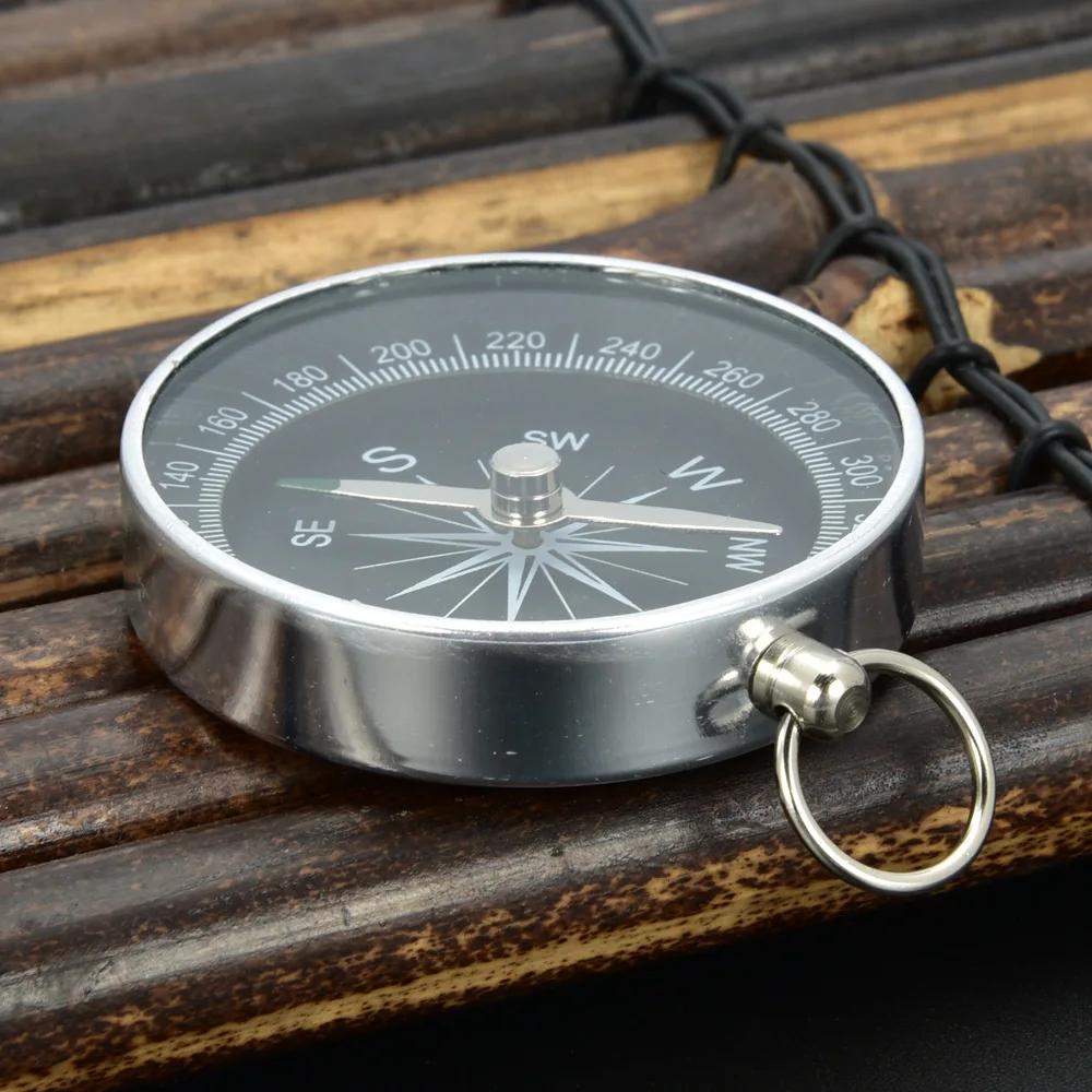Lightweight Aluminum Lightweight Emergency Compass Outdoor Activity Survival Compass Tool G44-2 Navigation Wild Tool Black