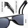 Fashion Double Bridge Oversized Pilot Sunglasses UV400 Protection Classic 70s Sun Glasses Big Shades for Women & Men