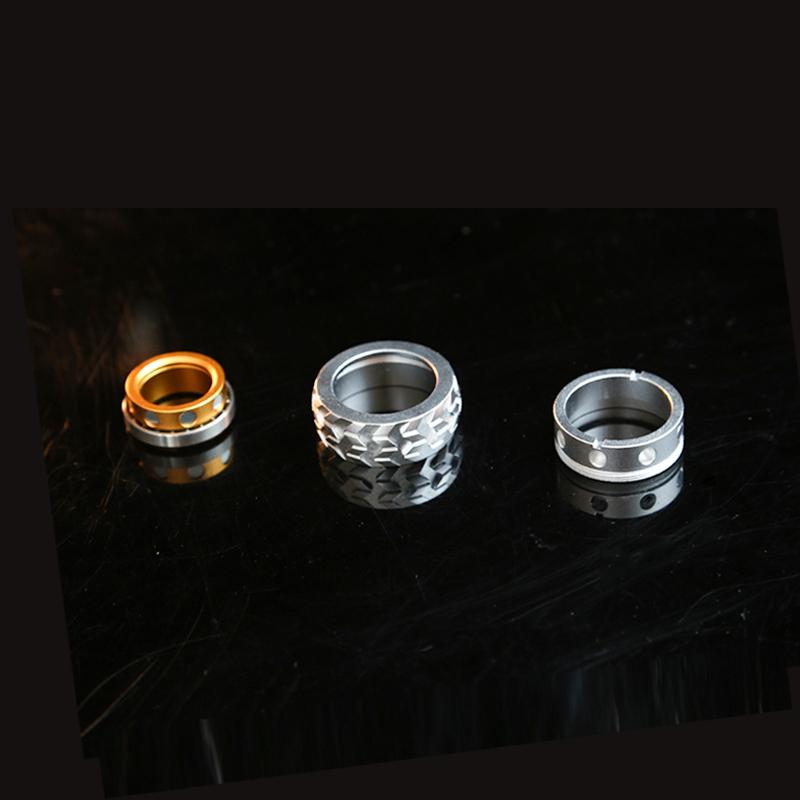 Mechanical Fidget Ratchet Ring EDC Fidget Sliders Fidget Toys Stress Relief For Adults Magnetic Metal For Adult Children Gift
