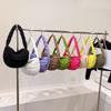 Pleated Cloud Bag Women's New Large-capacity Single-shoulder Cross-slung Woven Bubble Cotton Tote
