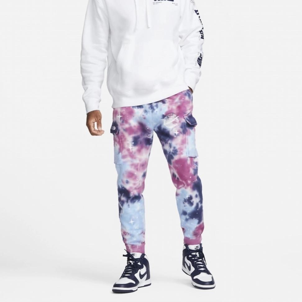 Nike Elastic Waist Joggers With All-Over Print Men Bottoms Multicolor FB9041-500