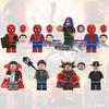 X0331 Spiderman Building Blocks Toy Set With Black And Red Superhero Suit