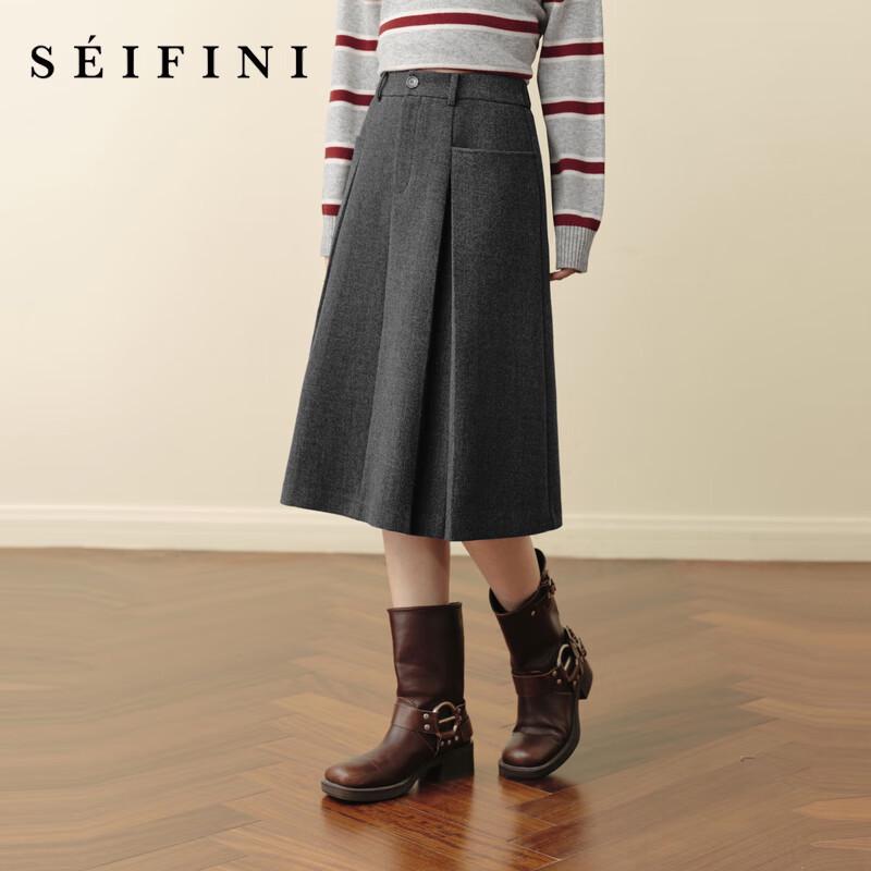 S EIFINI Women s A-line Midi Skirt XS