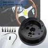 Universal 5 & 6 Hole Steering Wheel Hub Adapter Compatible with Chevy GMC Trucks Pickup Vans Jeep Chrysler Dodge Pontiac Cadillac,Billet Aluminum