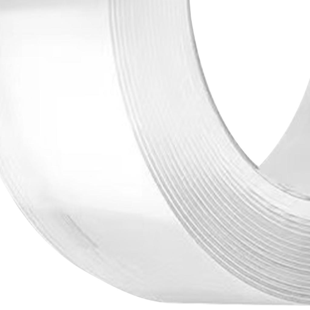 1 Roll Double Sided Mounting Tape Prevent Slip Strong Fixation Washable Transparent Adhesive Tape