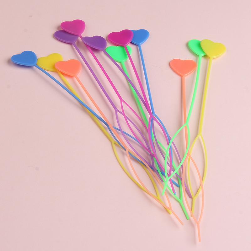 WTEMPO Non-pulling Hair and Non-damaging Hair Braiding Tools Kit Heart Shaped Design Hair Braiding Supplies Beaded Hair Braiding Materials Set