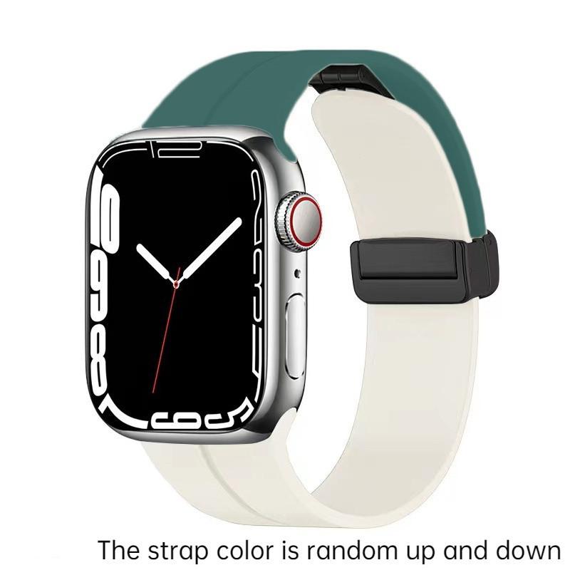 Magnetic Strap For Apple watch ultra band 49mm 45 mm Silicone Bracelet iWatch Series 7 8 se 6 5 3 44mm 45mm 40mm 41mm 42mm 38mm